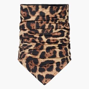 Goldbergh Ocelot Neckwarmer Jaguar Cheetah Leopard Animal Print Neck Gaiter NWOT
